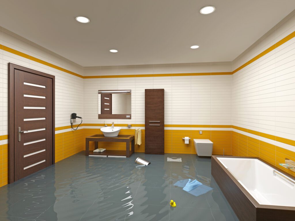Water Damaged Bathroom