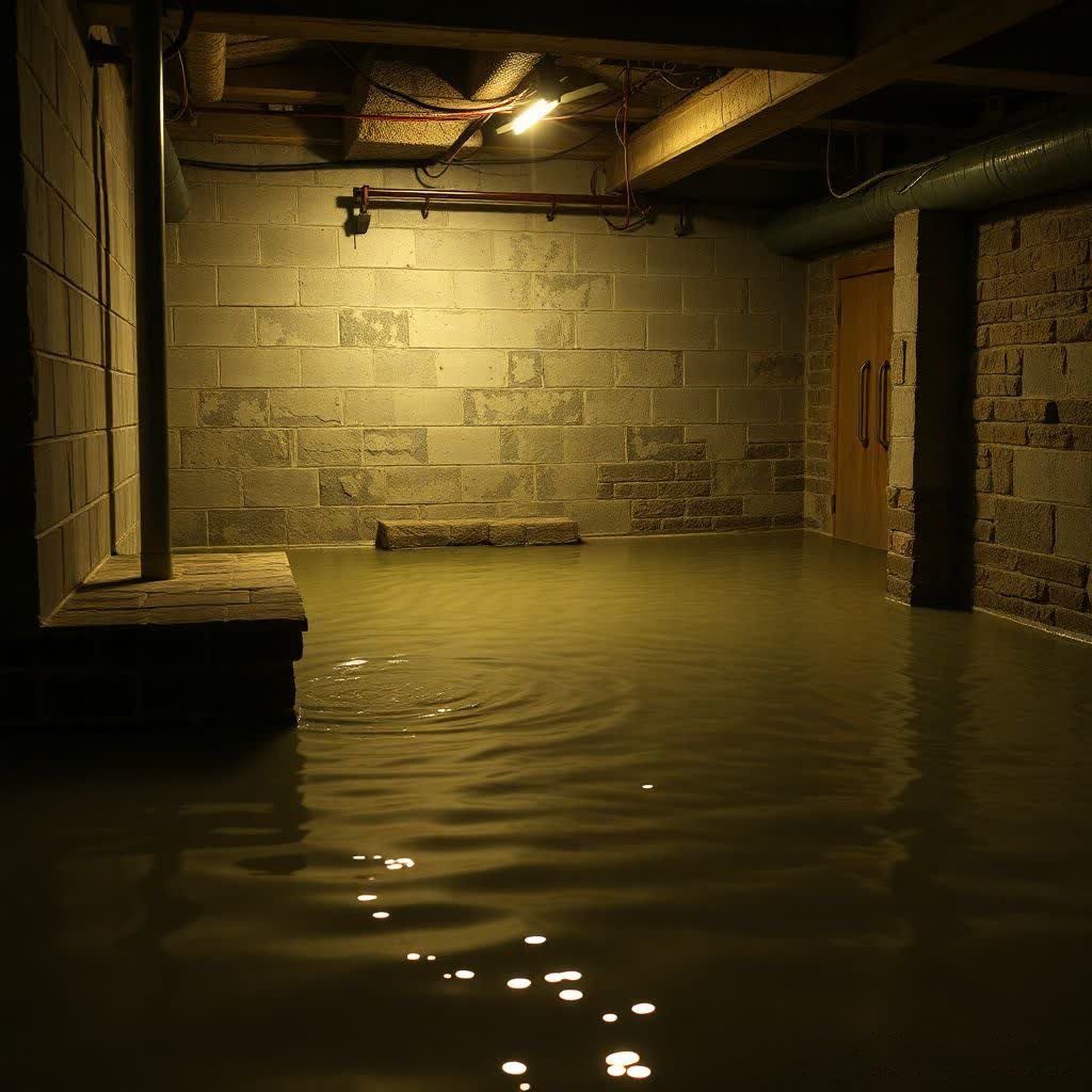 Flooded Co-Op Basement Damage