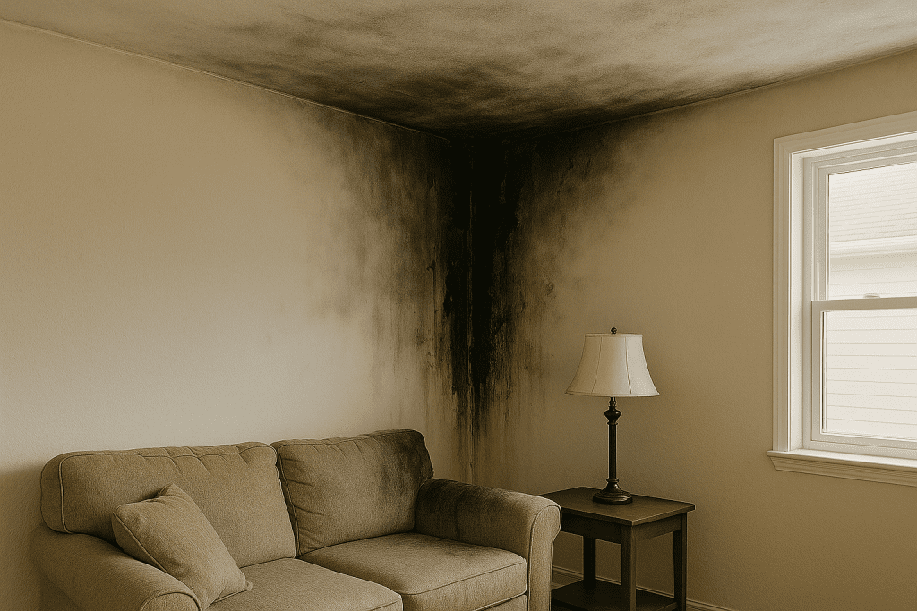 Soot after a fire