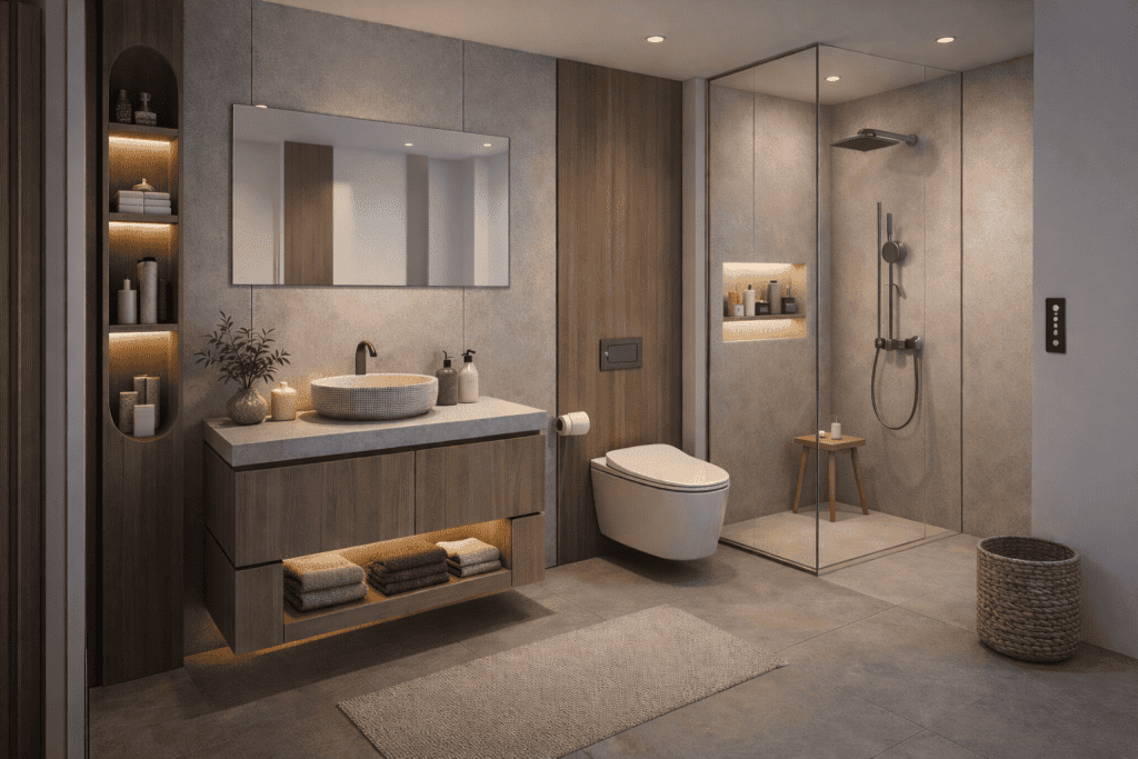 Modern design bathroom renovation